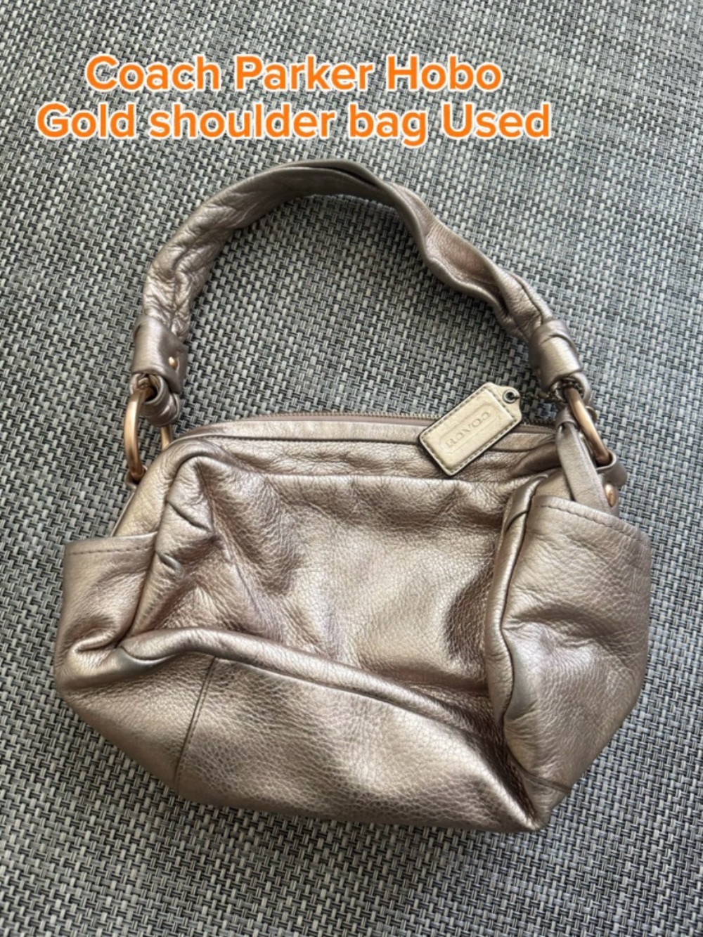 Coach Parker Hobo Y2K Shoulder Bag - Gold Used